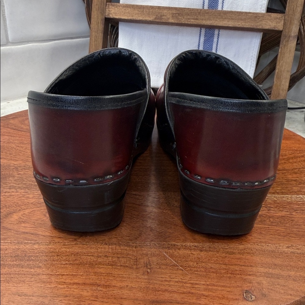Dansko Red Leather Clogs - Picture 5 of 8